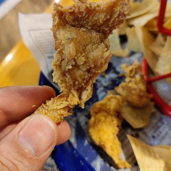 Bubba Gump Shrimp - All of our tenders were the same size or smaller. These were not the crumbs. - Seafood Near Me - Long Beach, California