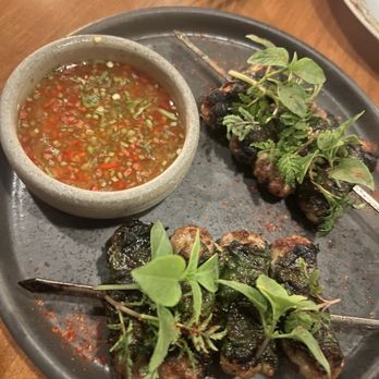 Jacqueline - Shrimp and pork skewers - Cocktail Bars Near Me - Portland, Oregon Jacqueline - Shrimp and pork skewers - Cocktail Bars Near Me - Portland, Oregon