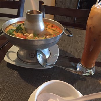 Pad Thai - Tom Kha (full portion, requested vegetable version with the shrimp, super tasty) - Thai Near Me - Saint Louis, Missouri