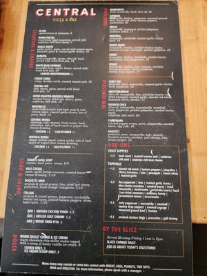 Menu photo 5 Central Pizza & Bar Lafayette, LA Menu photo 5 Central Pizza & Bar Lafayette, LA