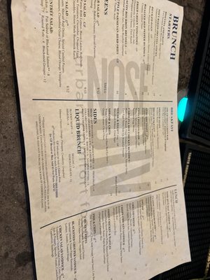 Menu photo 8 Nose Dive Greenville, SC