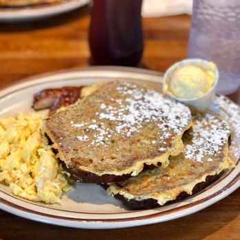 Capri Restaurant - Meridian - a plate of pancakes and scrambled eggs - American Near Me - Meridian, Idaho