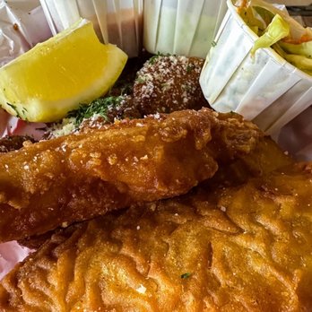 Crocker's Abundant Table - Fish and Chips (Fried Zucchini) - Burgers Near Me - Newport Beach, California Crocker's Abundant Table - Fish and Chips (Fried Zucchini) - Burgers Near Me - Newport Beach, California