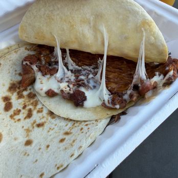 Taqueria 2 Potrillos - Flour Meat Mulita - Mexican Near Me - Corona, California