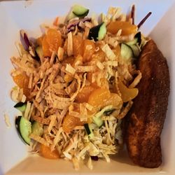 Kopper Keg North - Asian Chopped Salad with added Blackened Salmon