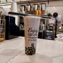 Yelp Elite Experience at Teaspoon - Summerlin location - Taro milk tea with boba