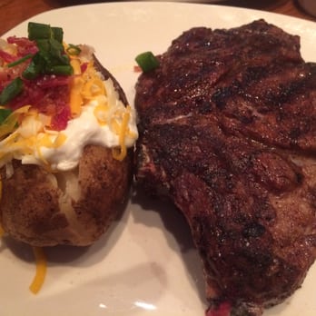Outback Steakhouse - Bone-in Ribeye w/ All the way baked potato. Superb! - Steakhouses Near Me - Houma, Louisiana Outback Steakhouse - Bone-in Ribeye w/ All the way baked potato. Superb! - Steakhouses Near Me - Houma, Louisiana