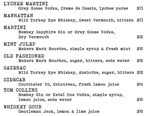 Photo of Gaslamp Speakeasy - San Diego, CA, US. specialty drinks