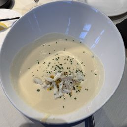 King Crab and Corn Bisque Soup