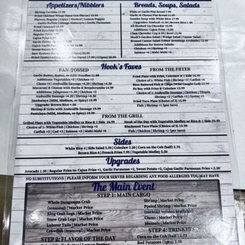 On The Hook - Menu - Cajun/Creole Near Me - Brea, California