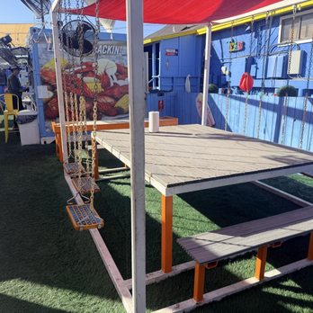 The Surfyard - Swing seating was a hit with the kids - Seafood Near Me - Corpus Christi, Texas The Surfyard - Swing seating was a hit with the kids - Seafood Near Me - Corpus Christi, Texas