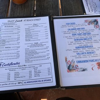The Beach Street Cafe - Menu - Breakfast & Brunch Near Me - Watsonville, California The Beach Street Cafe - Menu - Breakfast & Brunch Near Me - Watsonville, California