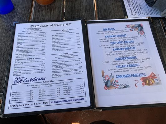 Menu photo 6 The Beach Street Cafe Watsonville, CA Menu photo 6 The Beach Street Cafe Watsonville, CA