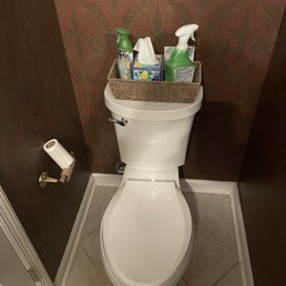 A toilet that doesn't rock when you sit on it. A toilet that doesn't rock when you sit on it.