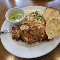 Latitude 45 Grille - Chicken fontana with pesto sauce on the side