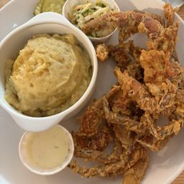 Soft shell crabs & mashed potatoes