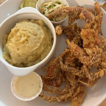 Matt’s Fish Camp - Soft shell crabs & mashed potatoes - Seafood Near Me - Fenwick Island, Delaware