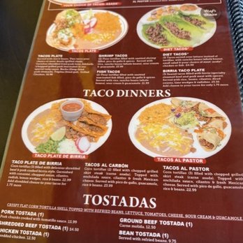 Los Tapatios - menu - Mexican Near Me - Kanab, Utah
