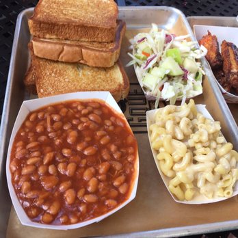 GQue BBQ Westminster - Free Texas toast. Sides were delish! - Barbeque Near Me - Westminster, Colorado