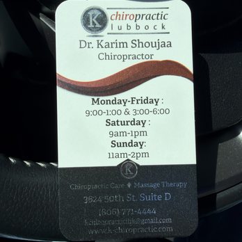 K Chiropractic - Chiropractors Near Me - Lubbock, Texas