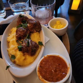 Saints + Council - Meatballs with sauce on the site - Breakfast & Brunch Near Me - Atlanta, Georgia Saints + Council - Meatballs with sauce on the site - Breakfast & Brunch Near Me - Atlanta, Georgia