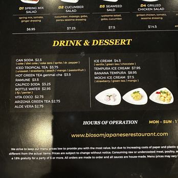 Blosom Japanese Restaurant - Drinks & Desserts - Ramen Near Me - Los Angeles, California Blosom Japanese Restaurant - Drinks & Desserts - Ramen Near Me - Los Angeles, California