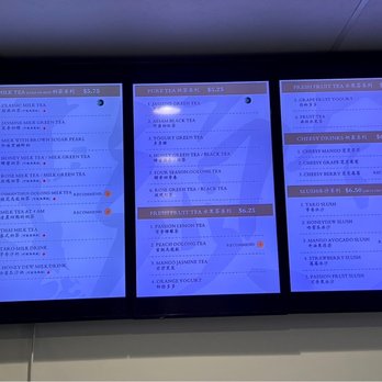 B Cafe - Menu 12/18/22 - Bubble Tea Near Me - San Jose, California