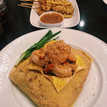 9 Pad Thai - Pad Thai wrapped in egg - their signature dish! - Thai Near Me - Springfield, Virginia