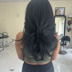 Spring Hair Salon & Hair Extensions - My layered haircut from Sun Mi