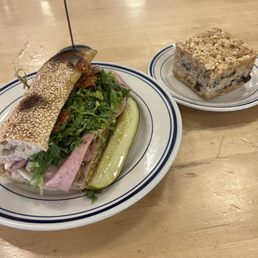 Italian Sub Sandwich and a S'mores Rice Krispy Treat Italian Sub Sandwich and a S'mores Rice Krispy Treat