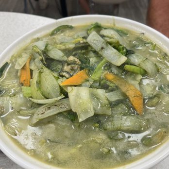Hong Ban Jang - Spicy seaweed soup with oyster & noodles - Korean Near Me - Tappan, New York