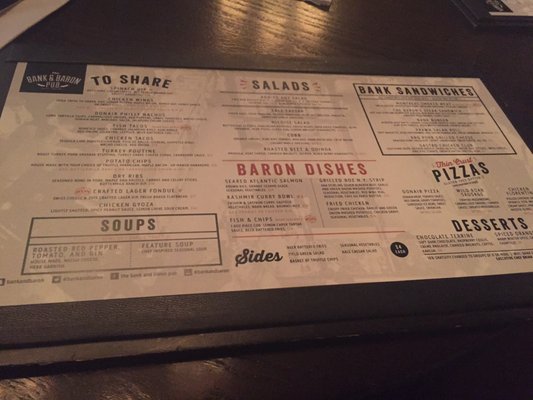 Menu photo 4 The Bank & Baron Pub Calgary, AB Menu photo 4 The Bank & Baron Pub Calgary, AB