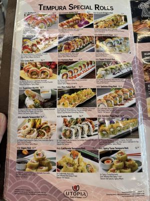 Menu photo 2 Utopia Sushi & Ramen Corona, CA Menu photo 2 Utopia Sushi & Ramen Corona, CA