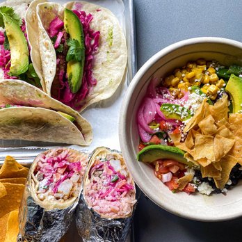 Burrito Hub - Fish Tacos, Surf &Turf, and Avocado Salad (Avocado, corn kernels, bell peppers, onions, black beans, pico de gallo, cilantro, cheese tortill - Mexican Near Me - Spartanburg, South Carolina Burrito Hub - Fish Tacos, Surf &Turf, and Avocado Salad (Avocado, corn kernels, bell peppers, onions, black beans, pico de gallo, cilantro, cheese tortill - Mexican Near Me - Spartanburg, South Carolina