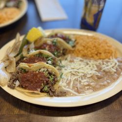 Taqueria Don Cacheton - combo special combo plate.   11.99