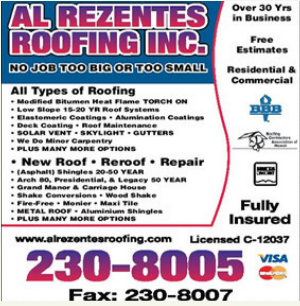 Slide of Al Rezentes Roofing