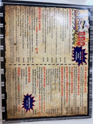 Menu photo 2 Fat Daddy's BBQ Georgetown, DE Menu photo 2 Fat Daddy's BBQ Georgetown, DE