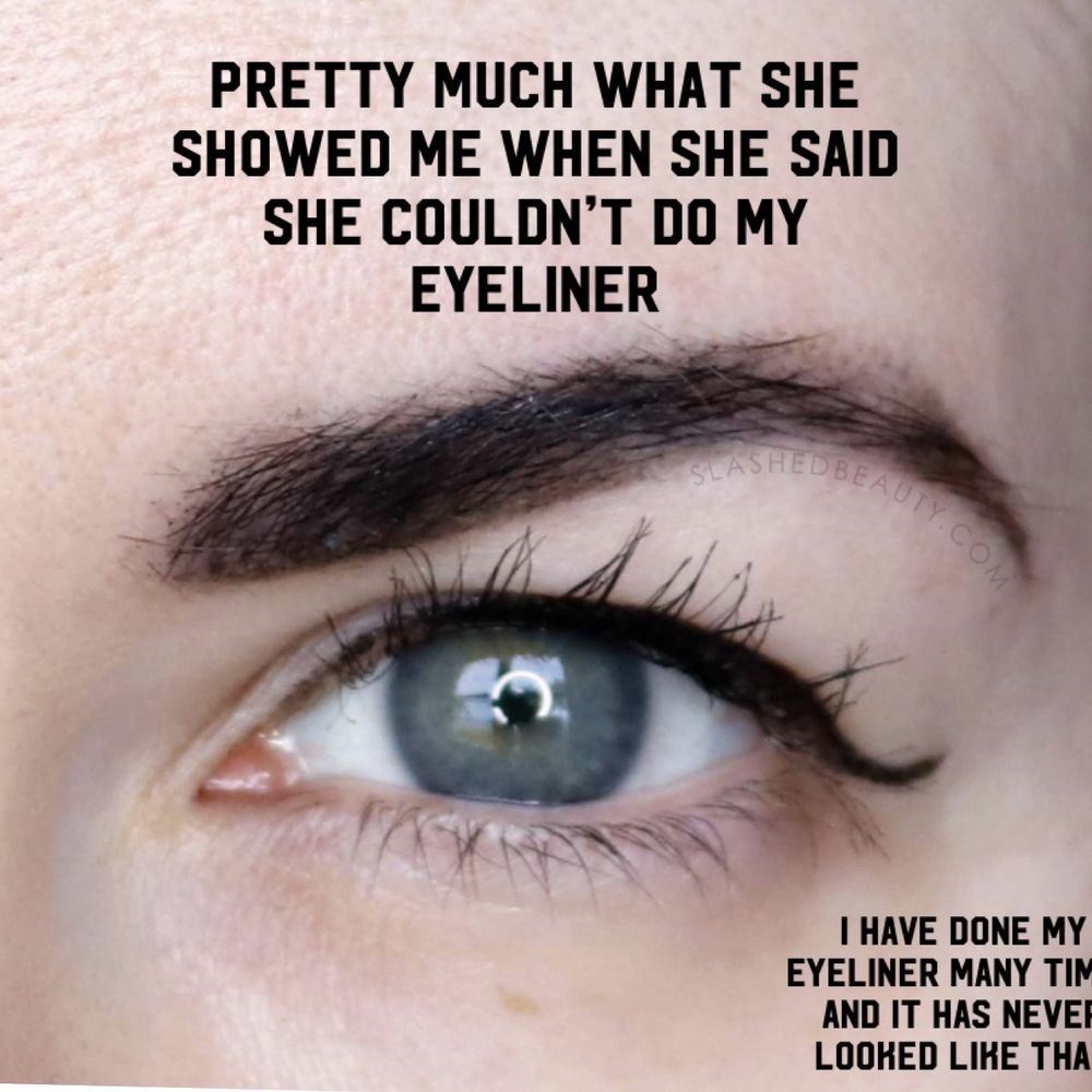 Bfab - What she told me my eyeliner would look like - Blow Dry/Out Services Near Me Bfab - What she told me my eyeliner would look like - Blow Dry/Out Services Near Me