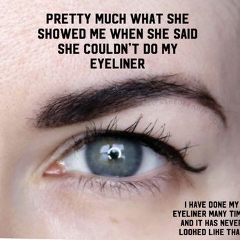 Bfab - What she told me my eyeliner would look like - Blow Dry/Out Services Near Me Bfab - What she told me my eyeliner would look like - Blow Dry/Out Services Near Me