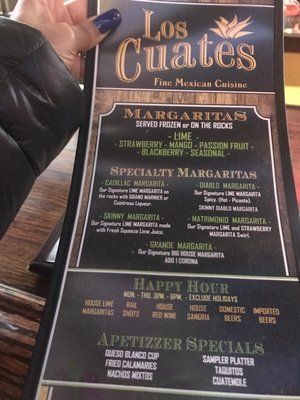 Menu photo 8 Los Cuates Alexandria, VA