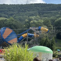 Camelbeach Outdoor Waterpark - View of a slide from my chair