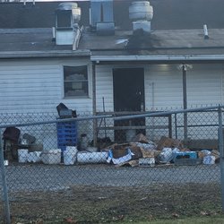 CC's Kitchen - Back of CC's where trash attracts rodents, insects, and blows all over