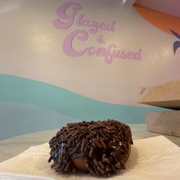 Route 66 Donut (Chocolate dipped, chocolate sprinkles)