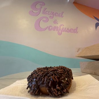 Broad Street Dough Co. - Route 66 Donut (Chocolate dipped, chocolate sprinkles) - Donuts Near Me - Encinitas, California