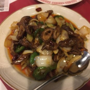 Sichuan River - Stir fried spicy pork intestine...crispy yet tender...yum! - Szechuan Near Me - Austin, Texas Sichuan River - Stir fried spicy pork intestine...crispy yet tender...yum! - Szechuan Near Me - Austin, Texas