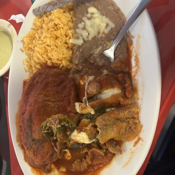 Laura's Cocina - Relleno Platter, so tasty!! - Mexican Near Me - Nashville, Tennessee