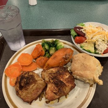 Cannery Kitchen - Baked chicken, fresh carrots, Brussels sprouts, sweet potatoes, home made biscuit, salad bar - Caterers Near Me - Brenham, Texas Cannery Kitchen - Baked chicken, fresh carrots, Brussels sprouts, sweet potatoes, home made biscuit, salad bar - Caterers Near Me - Brenham, Texas