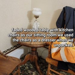 Kitchen chairs not vintage comfortable chairs shown in photos