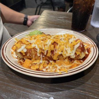 Super Mex - super mex burrito: rice, beans, pastor + sauce & cheese on top = $18 - Mexican Near Me - Long Beach, California