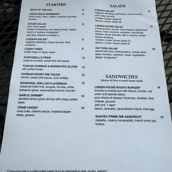 The Linden House - Menu - New American Near Me - Omaha, Nebraska The Linden House - Menu - New American Near Me - Omaha, Nebraska